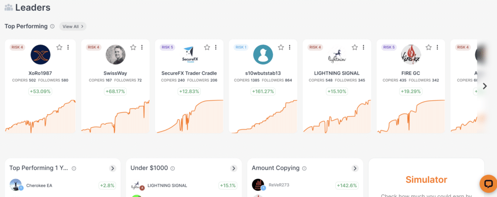 ZuluTrade - copy leading traders