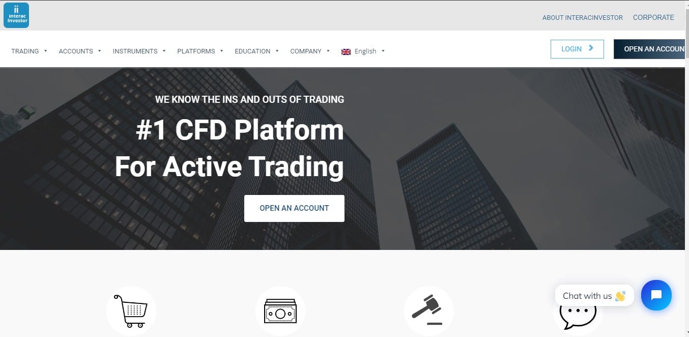 InteracInvestor Homepage