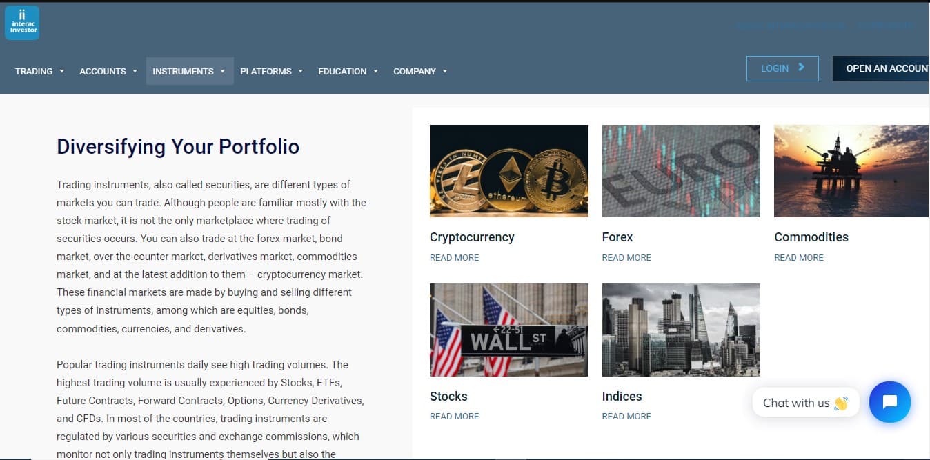 InteracInvestor Asset Offering