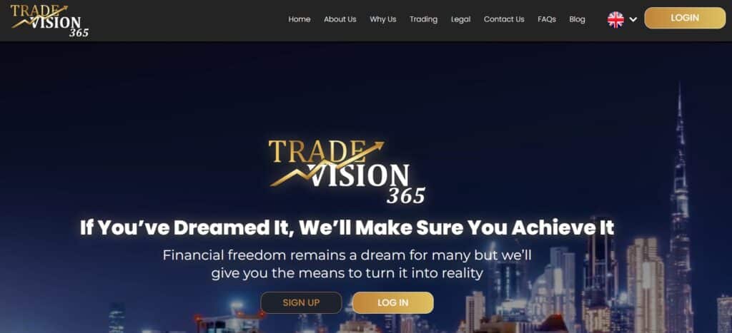 TradeVision365 website