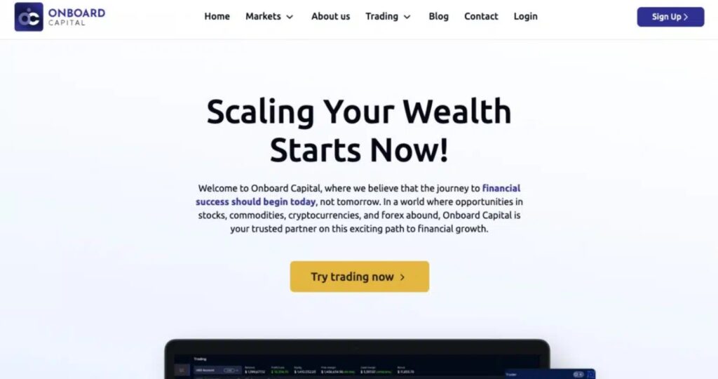 OnBoardCapital website
